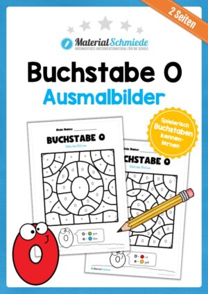 Buchstabe O: Ausmalbild