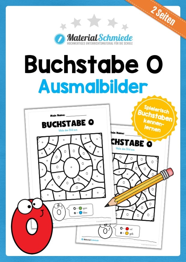 Buchstabe O: Ausmalbild