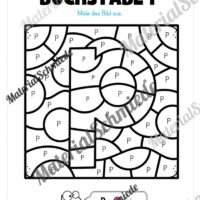 Buchstabe P: Ausmalbild (Vorschau 02)
