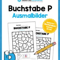 Buchstabe P: Ausmalbild