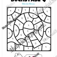 Buchstabe Q: Ausmalbild (Vorschau 01)