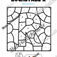 Buchstabe R: Ausmalbild (Vorschau 01)