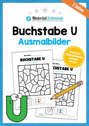 Buchstabe U: Ausmalbild