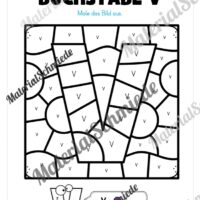 Buchstabe V: Ausmalbild (Vorschau 01)