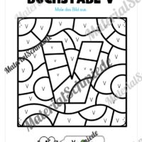 Buchstabe V: Ausmalbild (Vorschau 02)