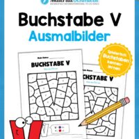 Buchstabe V: Ausmalbild