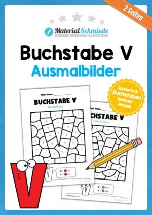 Buchstabe V: Ausmalbild