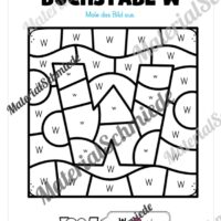 Buchstabe W: Ausmalbild (Vorschau 02)