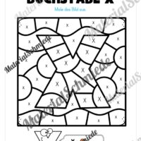 Buchstabe X: Ausmalbild (Vorschau 01)