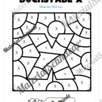 Buchstabe X: Ausmalbild (Vorschau 02)