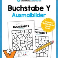 Buchstabe Y: Ausmalbild
