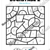 Buchstabe Z: Ausmalbild (Vorschau 02)