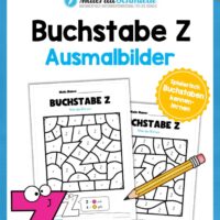 Buchstabe Z: Ausmalbild