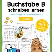 Arbeitsheft: Buchstabe B/b schreiben lernen (25 Seiten)