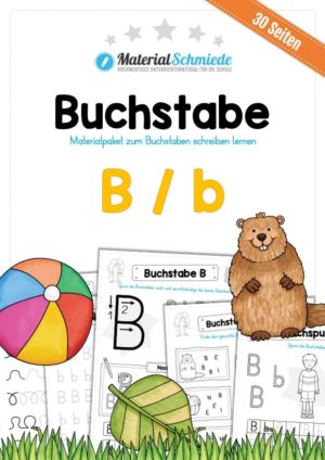 Materialpaket: Buchstabe B/b schreiben lernen