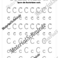 Arbeitsheft: Buchstabe C/c schreiben lernen (25 Seiten) - Arbeitsblatt 05