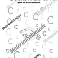 Arbeitsheft: Buchstabe C/c schreiben lernen (25 Seiten) - Arbeitsblatt 07
