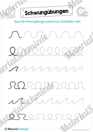 Materialpaket: Buchstabe C/c schreiben lernen (Vorschau 02)