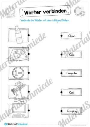 Materialpaket: Buchstabe C/c schreiben lernen (Vorschau 07)