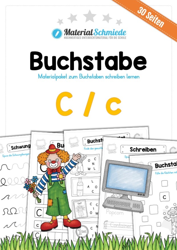 Materialpaket: Buchstabe C/c schreiben lernen