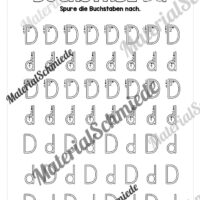 Arbeitsheft: Buchstabe D/d schreiben lernen (25 Seiten) - Arbeitsblatt 04