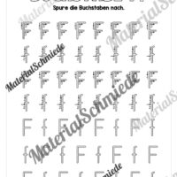 Arbeitsheft: Buchstabe F/f schreiben lernen (25 Seiten) - Arbeitsblatt 05