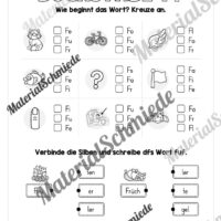 Arbeitsheft: Buchstabe F/f schreiben lernen (25 Seiten) - Arbeitsblatt 07