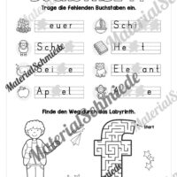 Arbeitsheft: Buchstabe F/f schreiben lernen (25 Seiten) - Arbeitsblatt 10