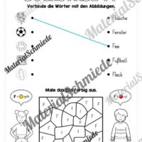 Arbeitsheft: Buchstabe F/f schreiben lernen (25 Seiten) - Arbeitsblatt 11