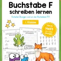 Arbeitsheft: Buchstabe F/f schreiben lernen (25 Seiten)