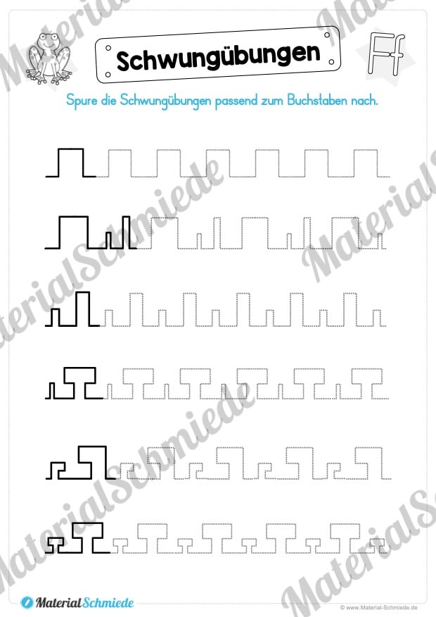 Materialpaket: Buchstabe F/f schreiben lernen (Vorschau 02)