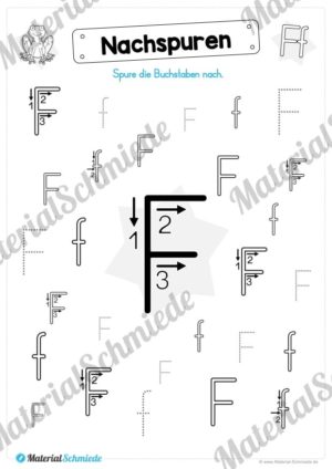 Materialpaket: Buchstabe F/f schreiben lernen (Vorschau 04)