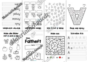 Buchstabe A: Faltheft (Vorschau 02)