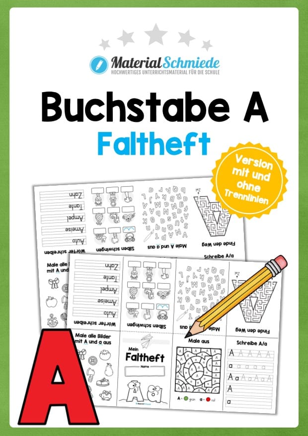 Buchstabe A: Faltheft