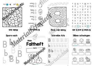 Buchstabe B: Faltheft (Vorschau 01)