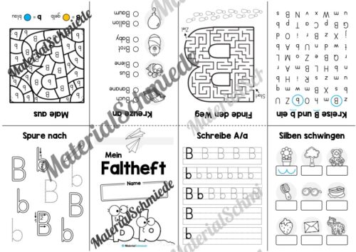 Buchstabe B: Faltheft (Vorschau 02)