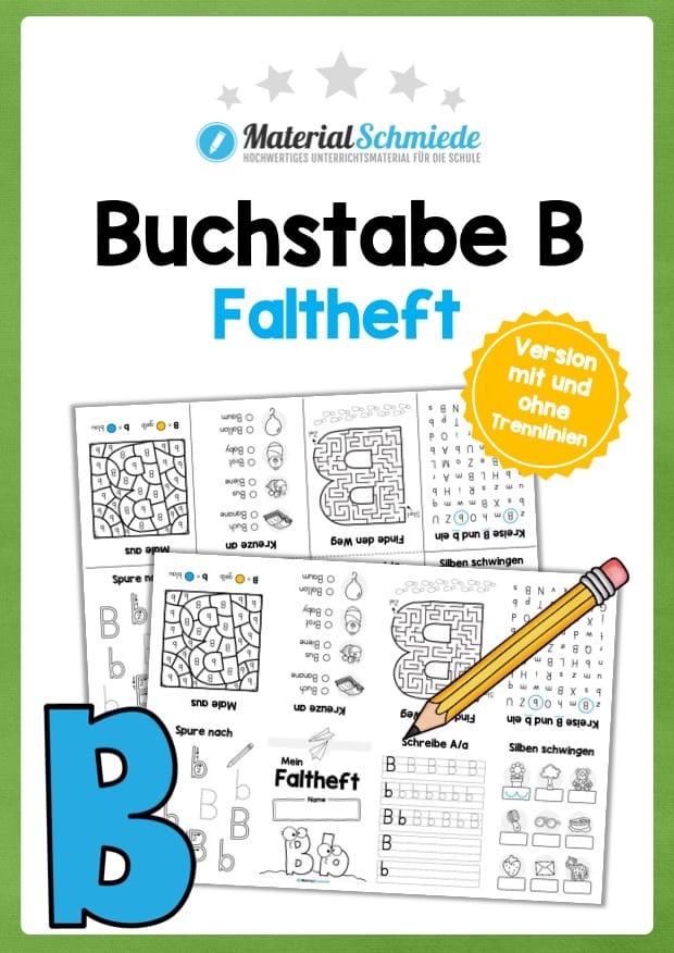 Buchstabe B: Faltheft