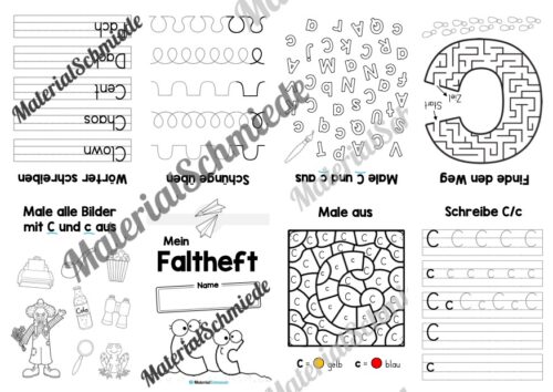 Buchstabe C: Faltheft (Vorschau 01)