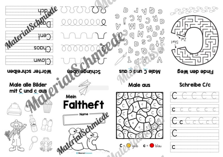 Buchstabe C: Faltheft (Vorschau 01)