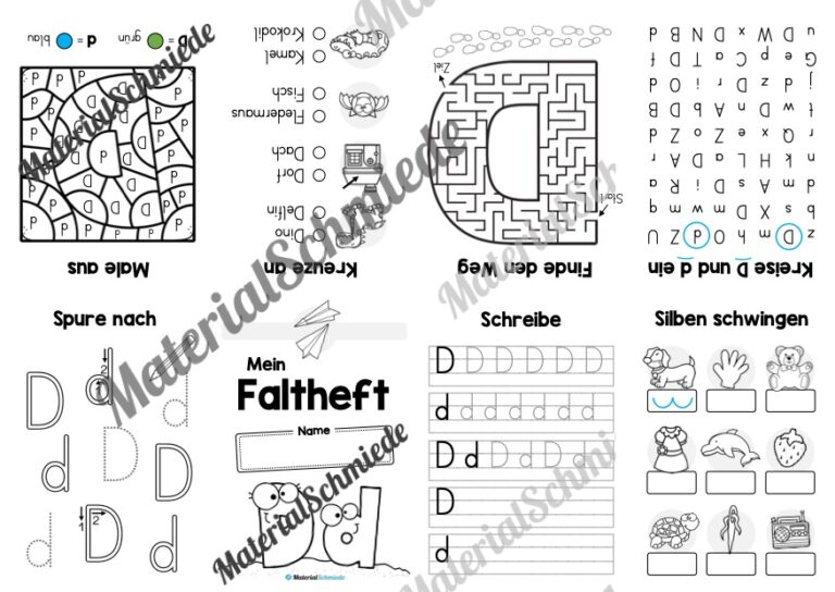 Buchstabe D: Faltheft (Vorschau 01)