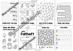 Buchstabe E: Faltheft (Vorschau 02)