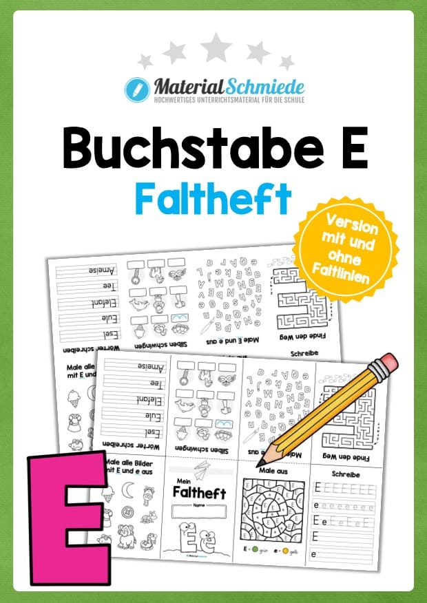 Buchstabe E: Faltheft