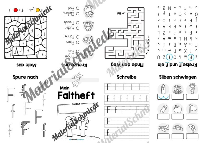 Buchstabe F: Faltheft (Vorschau 01)