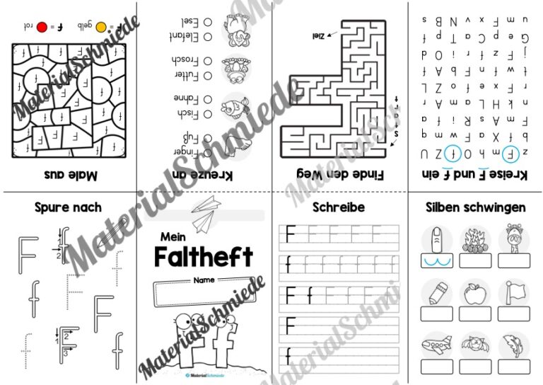 Buchstabe F: Faltheft (Vorschau 02)