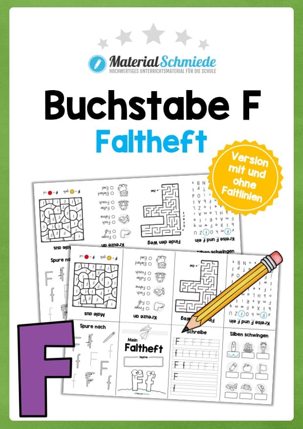 Buchstabe F: Faltheft