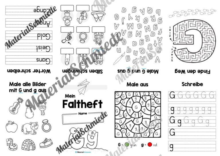 Buchstabe G: Faltheft (Vorschau 01)