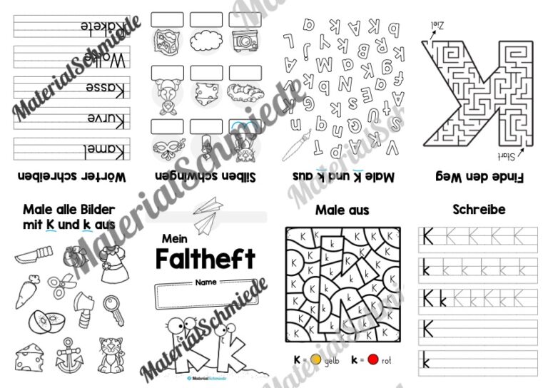 Buchstabe K: Faltheft (Vorschau 01)