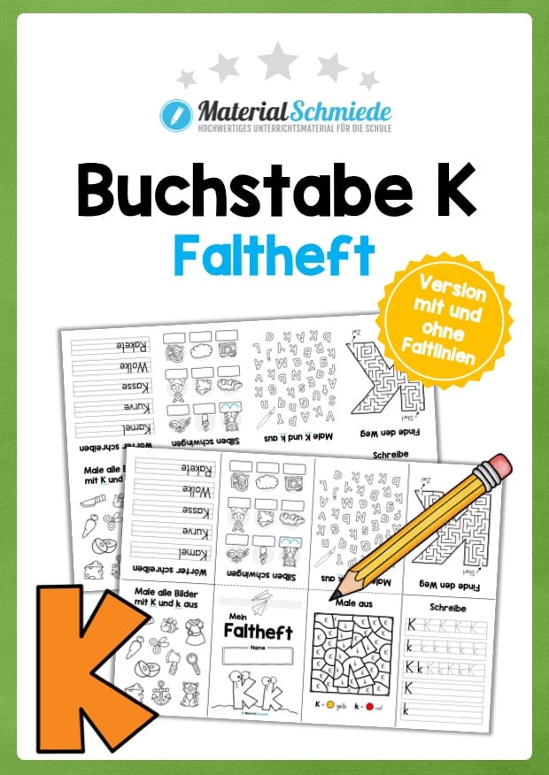 Buchstabe K: Faltheft