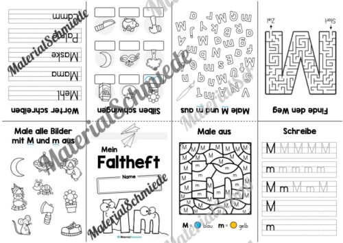 Buchstabe M: Faltheft (Vorschau 02)