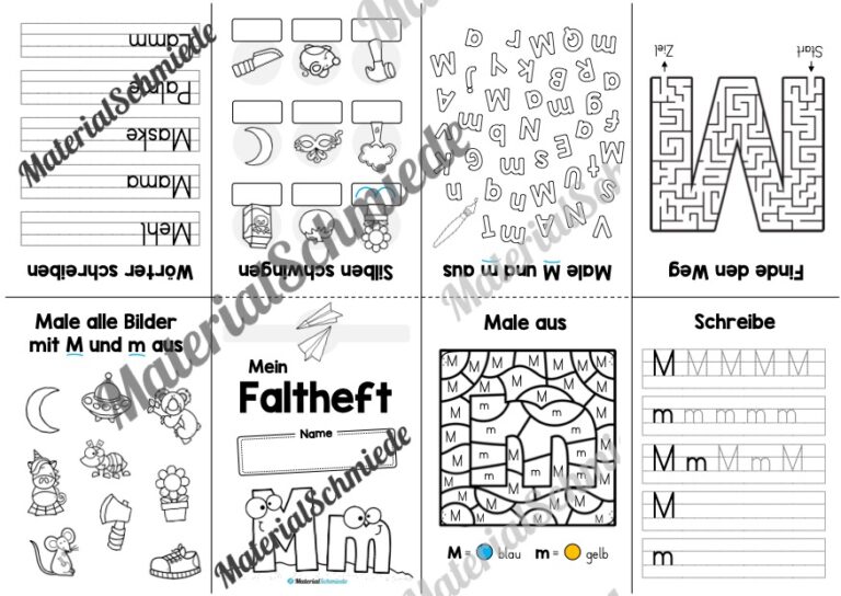 Buchstabe M: Faltheft (Vorschau 02)